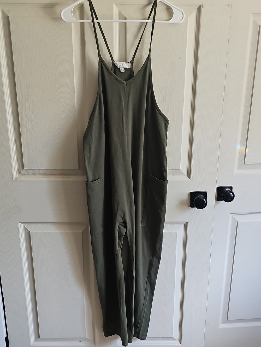 Everyday Olive Green Strappy Utility Jumpsuit